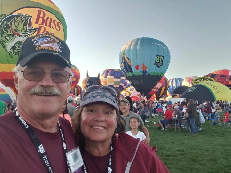 Dave and Patrice Adams at Hot Air Balloon Fiesta
